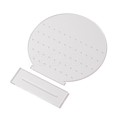 (Defective Closeout Sale: Uneven Holes) Acrylic Earring Display Stands LS-EDIS-XCP0001-03B-1