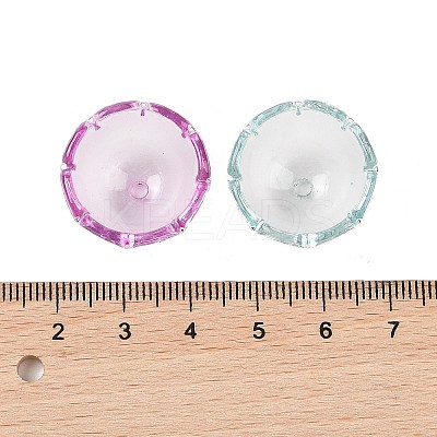 UV Plating Acrylic Bead Caps OACR-Z020-17-1