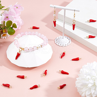 40Pcs Alloy Enamel Pendants ENAM-FH0001-88-1