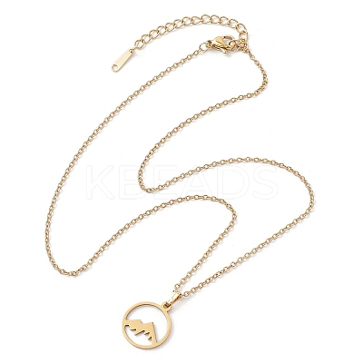 201 Stainless Steel Pendnat Necklaces NJEW-JN04764-05-1