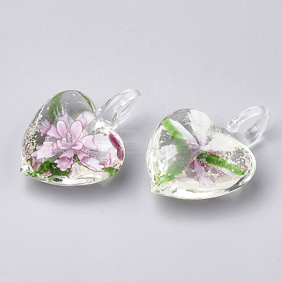Luminous Handmade Lampwork Pendants LAMP-S189-02-B-1