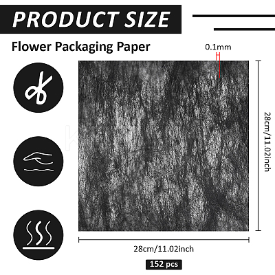 144 Sheets Flower Packaging Paper DIY-BC0016-57C-1