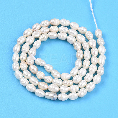 Natural Cultured Freshwater Pearl Beads Strands PEAR-N012-03O-1