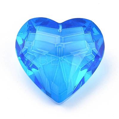 K9 Glass Rhinestone Pendants GLAA-Q087-05-1