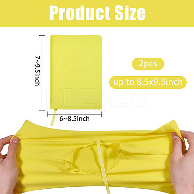 Elastic Cloth Book Cover AJEW-WH0696-009A-1