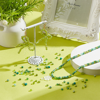 1800Pcs 15 Colors Glass Round Seed Beads SEED-AR0001-18-1