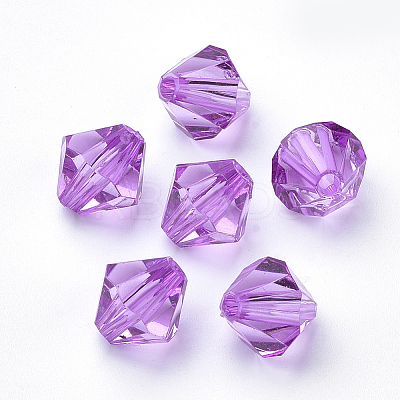 Transparent Acrylic Beads TACR-S146-10mm-19-1