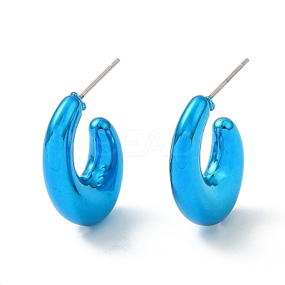 Teardrop Acrylic Stud Earrings EJEW-P251-10-1