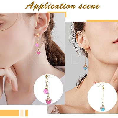 10Pcs Gemstone Charm Pendant Crystal Quartz Healing Natural Stone Pendants Buckle for Jewelry Necklace Earring Making Cra JX599C-1