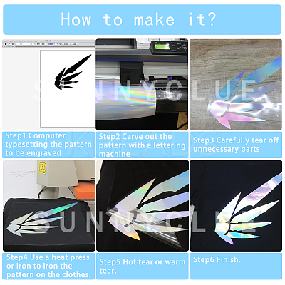 Glitter Heat Transfer DIY-GF0001-10-1
