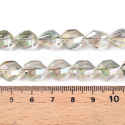 Electroplate Glass Beads Strands EGLA-T021-10C-1