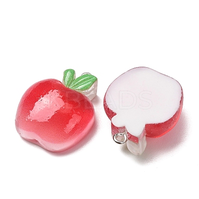 Fruit Theme Opaque Resin Imitation Food Pendants RE-CBA49A8-04D-1