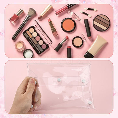 2Pcs Portable Transparent PVC Makeup Brush Bag MRMJ-SP0001-12C-1