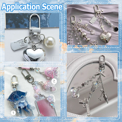 50Pcs Alloy Swivel Clasps FIND-SC0014-80-1