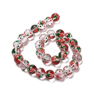 Handmade Glass Enamel Beads Strands LAMP-A001-A10-1