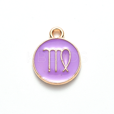 Alloy Enamel Pendants X-ENAM-S124-01B-01B-1
