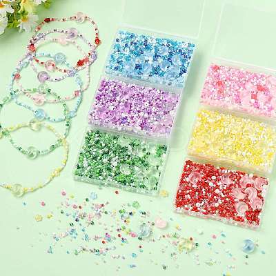 Mixed Styles Glass Beads Strands EGLA-FS0002-63C-1