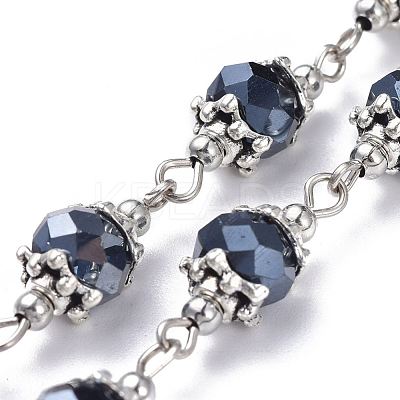 Handmade Glass Beaded Chains AJEW-JB00498-04-1