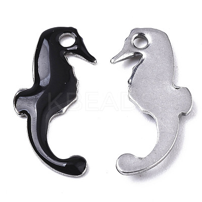 201 Stainless Steel Enamel Charms STAS-N088-17A-1