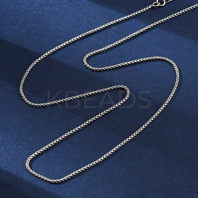 Brass Box Chains Necklaces for Women NJEW-D302-08P-1