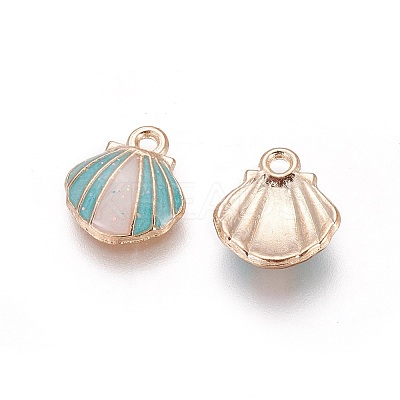 Alloy Enamel Charms PALLOY-F224-05G-1