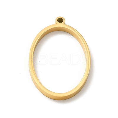 Ion Plating(IP) 304 Stainless Steel Open Back Bezel Pendants X-STAS-K208-23-1