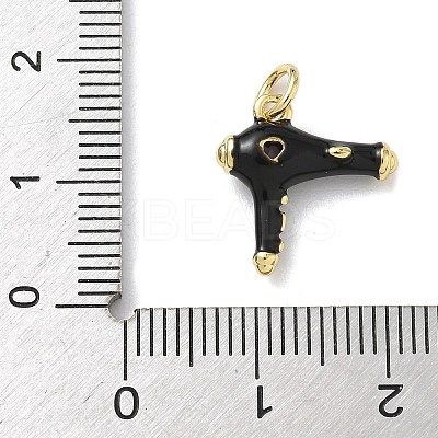 Brass Micro Pave Cubic Zirconia Charms KK-B155-17G-02-1