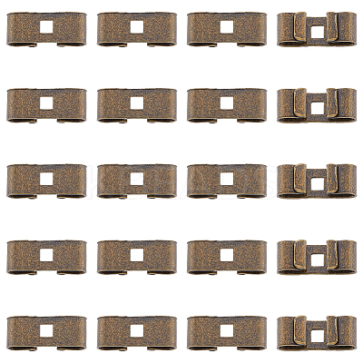 50Pcs Tibetan Style Iron Bolo Tie Slides Clasp Accessories IFIN-FH0001-76-1