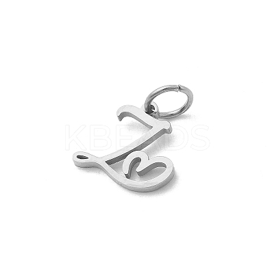 26Pcs 304 Stainless Steel Letter A~Z Charms STAS-P411-01P-1