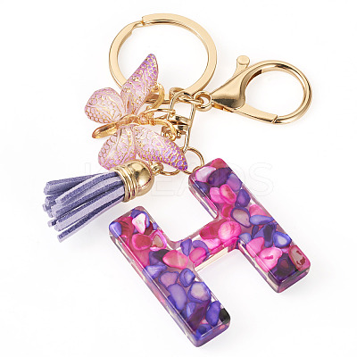 Resin Butterfly Pendant Keychains KEYC-TAC0034-03H-1