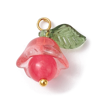 Natural Malaysia Jade & White Jade Dyed Pendants PALLOY-JF02433-1