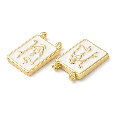 Eco-Friendly Brass Enamel Pendants KK-M246-17G-02-1