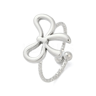 304 Stainless Steel Cuff Rings RJEW-D306-13P-1