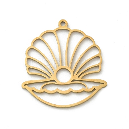 201 Stainless Steel Pendants STAS-I332-03G-1