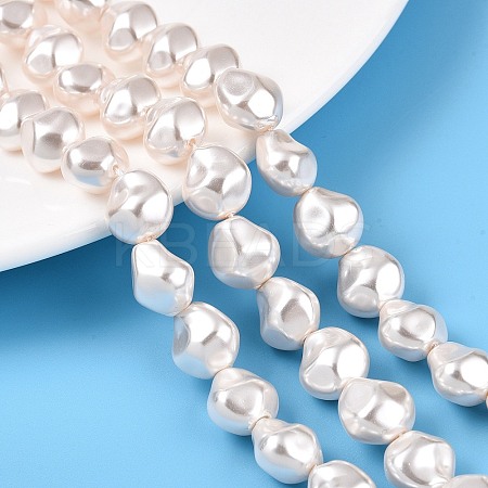 Transparent Spray Painted Glass Beads Strands GLAA-N001-31-1