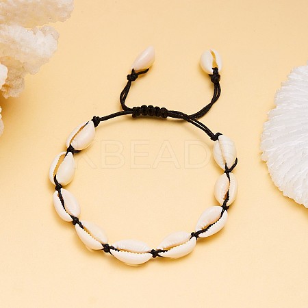Bohemian Shell Braided Bead Bracelets KG5973-5-1