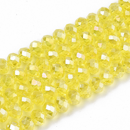 Electroplate Glass Beads Strands LS-EGLA-A034-T3mm-B21-1