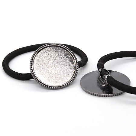 Zinc Alloy Cabochon Settings OHAR-PW0001-235B-1