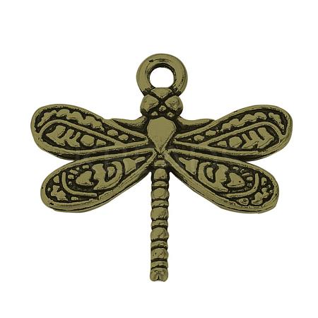 Tibetan Style Alloy Pendants TIBEP-Q061-41AB-LF-1