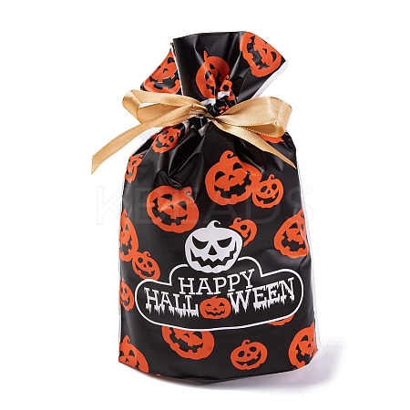 50Pcs Rectangle Halloween Candy Plastic Bags ABAG-U001-01N-1