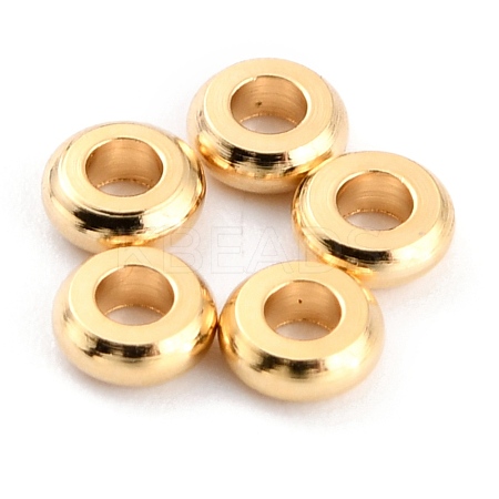 Brass Beads KK-O133-317A-G-1