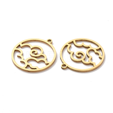 201 Stainless Steel Pendants STAS-WH0027-42G-1