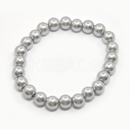 Stretchy Glass Pearl Bracelets BJEW-D068-8mm-13-1
