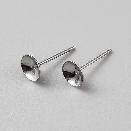 Non-Tarnish 304 Stainless Steel Studs Earring Finding LS-EJEW-WH20014-05B-1