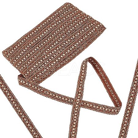 Polyester Braided Lace Trims OCOR-WH0070-21B-1