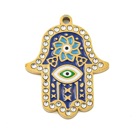 Ion Plating(IP) 304 Stainless Steel Rhinestone Pendants STAS-U007-11A-G-1