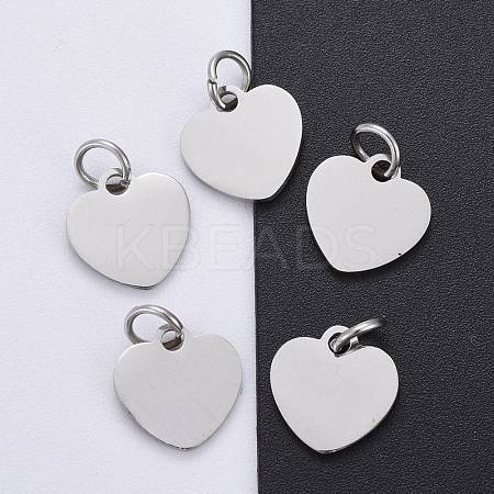 Tarnish Resistant 201 Stainless Steel Stamping Blank Tag Charms STAS-S105-T617-1-1