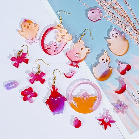 Kitten Earrings Pendants DIY Silicone Mold X1-DIY-Q033-08A-1