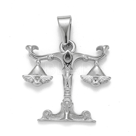 Non-Tarnish 304 Stainless Steel Pendants STAS-D165-14P-09-1