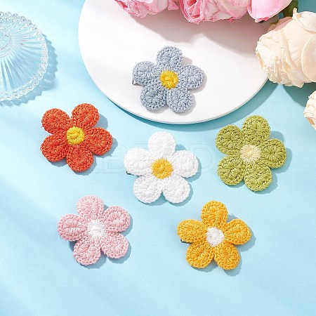 Polyester Computerized Embroidery Cloth Hair Accessories PHAR-JH00145-1